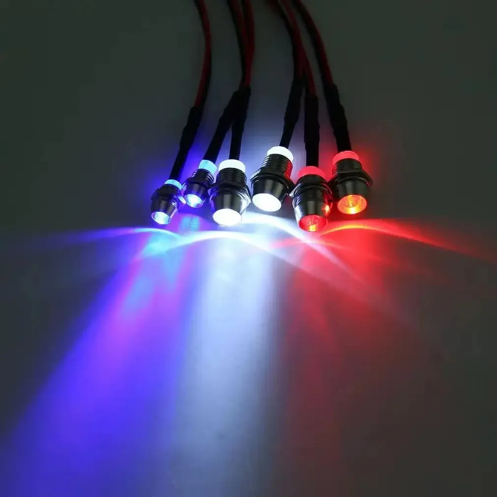 RC LED Light Kit Headlamps for 1/10 1/8 1/12 RC Car Truck Crawler Drift Car Headlight Taillight TRAXXAS HSP HPI MN99 MN90