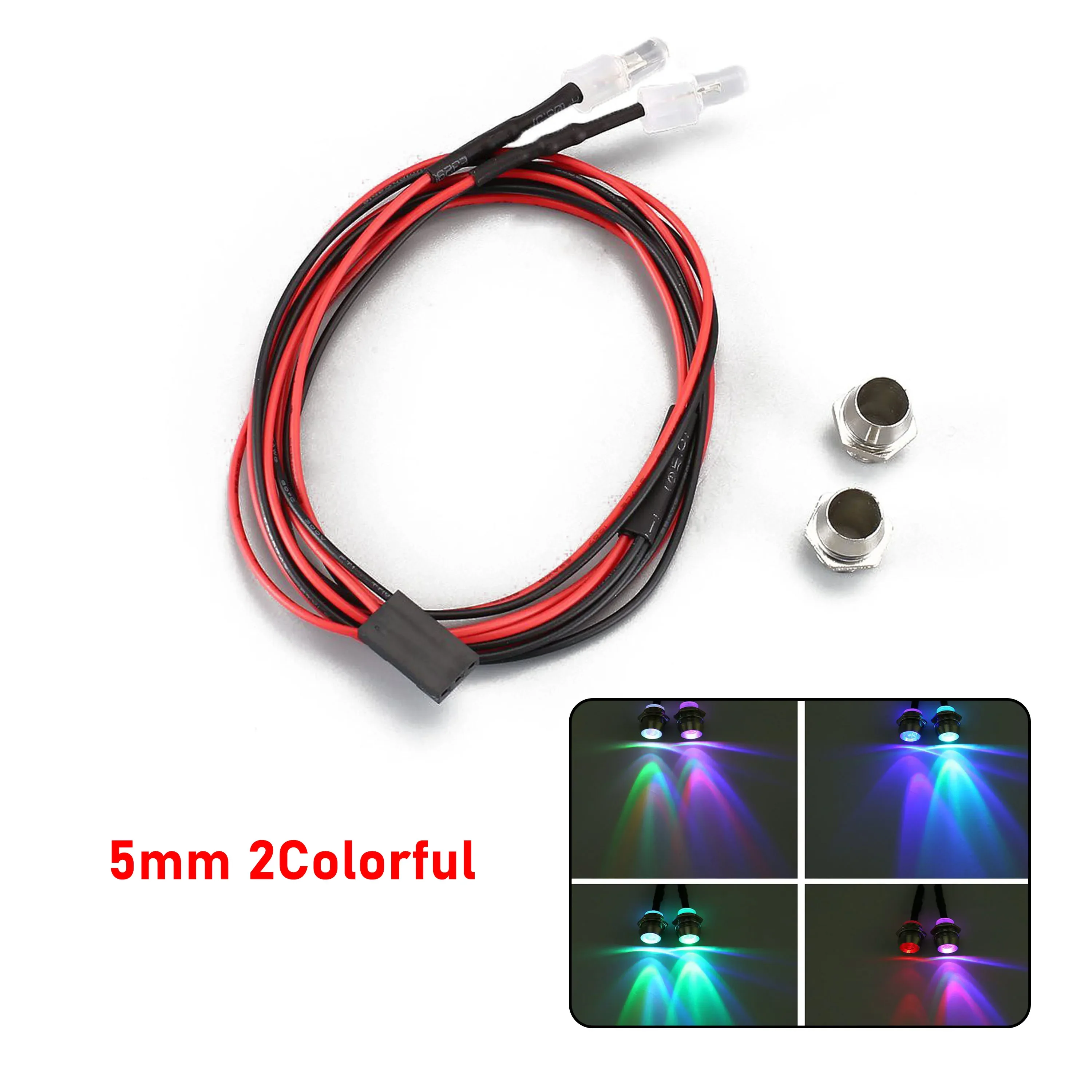 RC LED Light Kit Headlamps for 1/10 1/8 1/12 RC Car Truck Crawler Drift Car Headlight Taillight TRAXXAS HSP HPI MN99 MN90