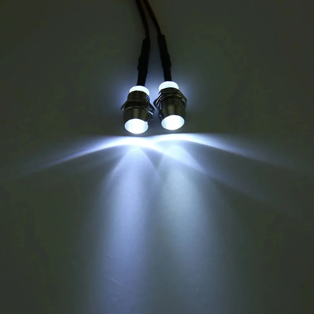 RC LED Light Kit Headlamps for 1/10 1/8 1/12 RC Car Truck Crawler Drift Car Headlight Taillight TRAXXAS HSP HPI MN99 MN90