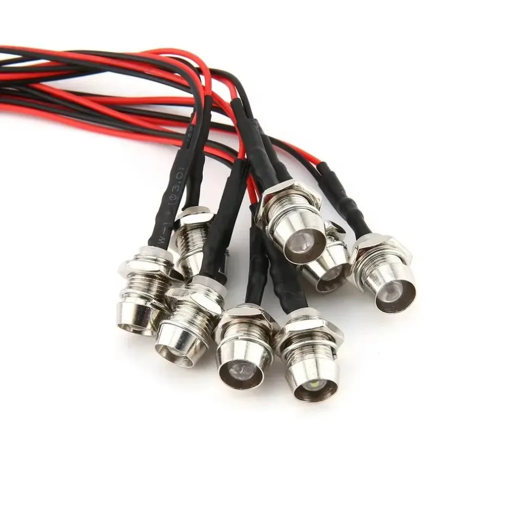 RC LED Light Kit Headlamps for 1/10 1/8 1/12 RC Car Truck Crawler Drift Car Headlight Taillight TRAXXAS HSP HPI MN99 MN90