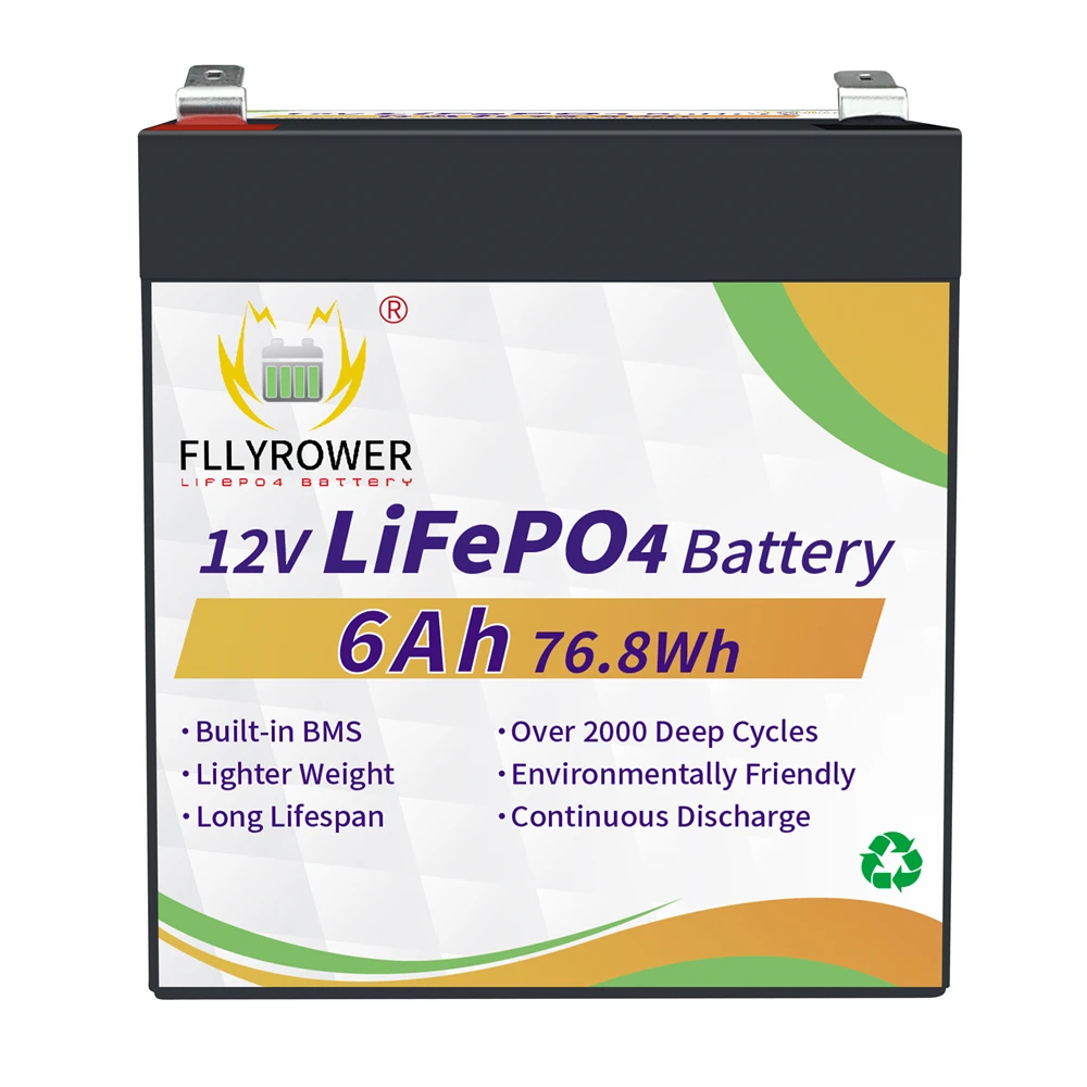 EU Stock 12V 6/10/12/20/30/40/50Ah LiFePO4 With BMS Lithium Iron Phosphate Energy Storage Battery Rechargeable For Kid Scooters
