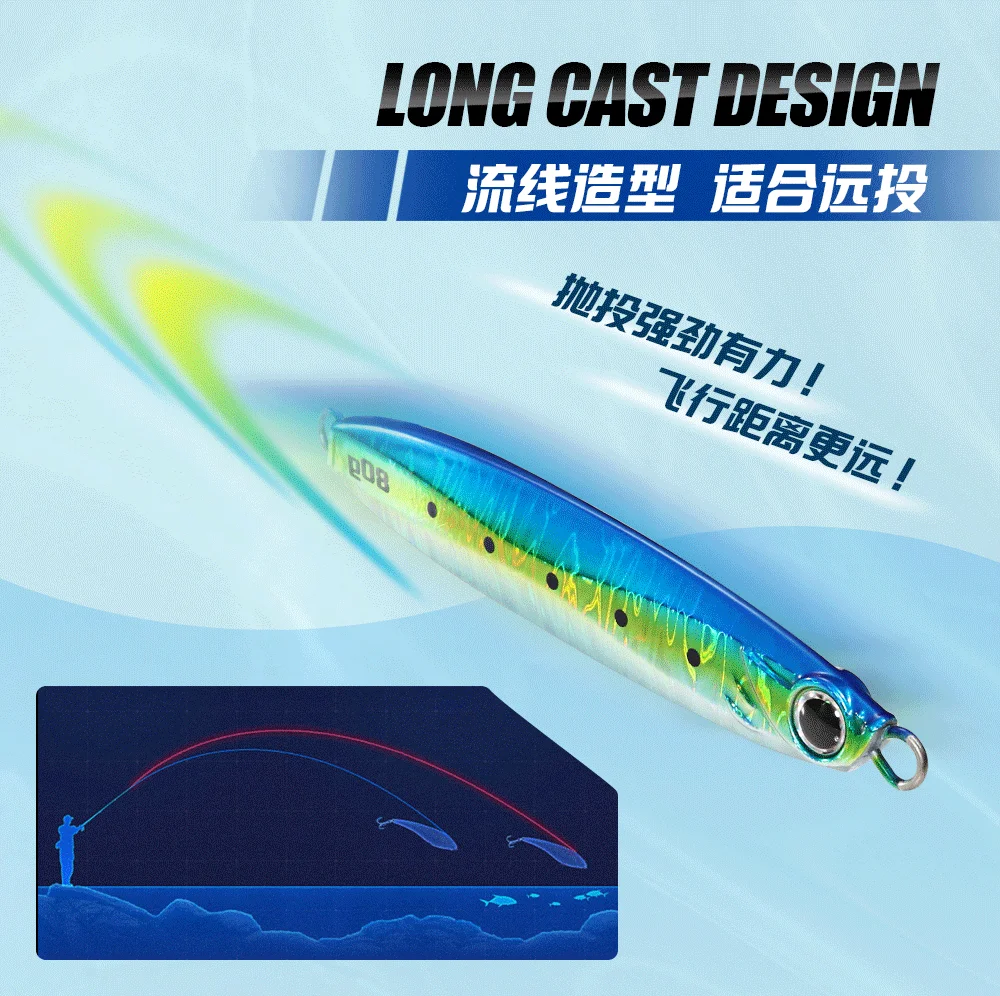 JIGGINGPRO 35g 45g 60g 80g 100g Coltsniper Metal Jigs Japan Long Cast Jigging Lure Sea Fishing Lure