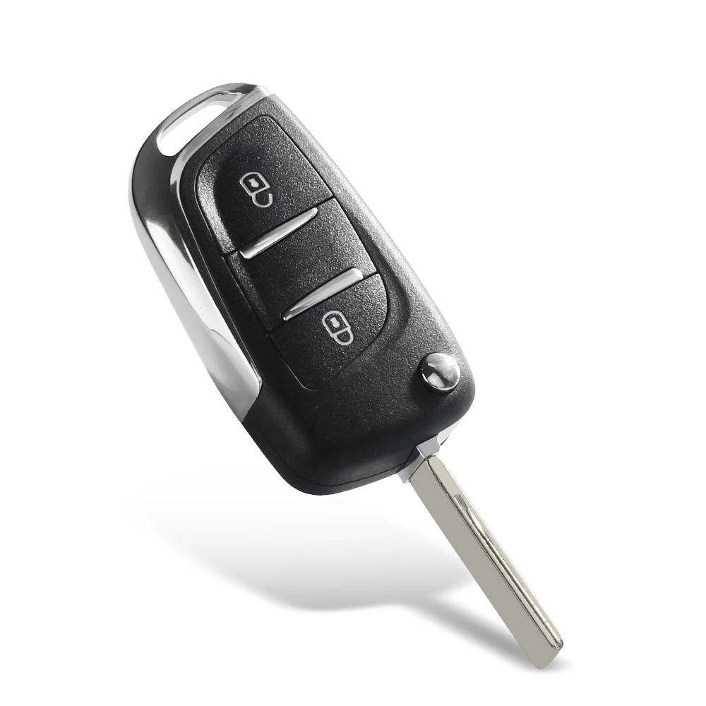 KEYYOU ASK/FSK 433Mhz ID46 Modified Car Key For Peugeot 306 407 807 Partner For Citroen C2 C4 C5 C6 Berlingo Picasso Ce0536
