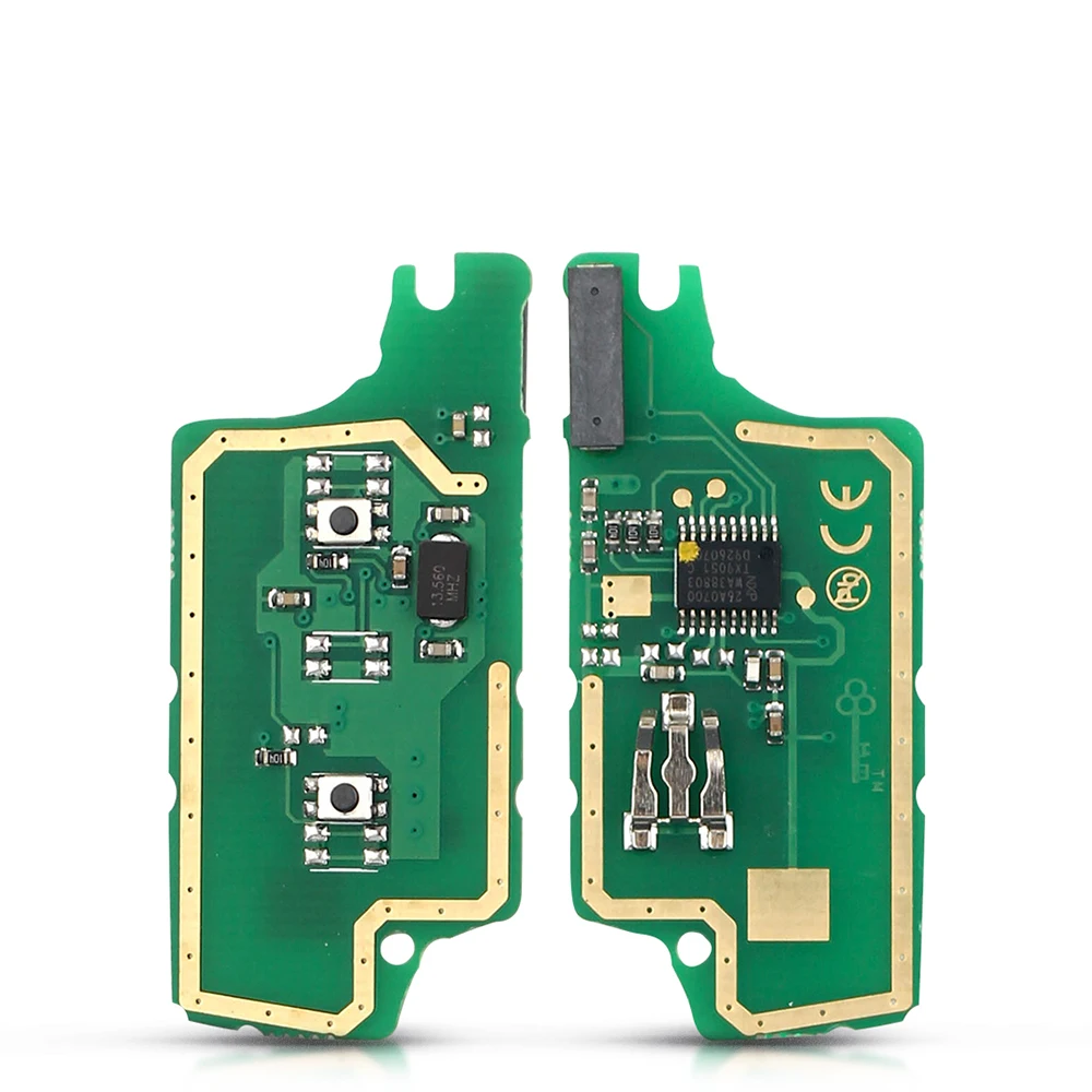 KEYYOU ASK/FSK 433Mhz ID46 Modified Car Key For Peugeot 306 407 807 Partner For Citroen C2 C4 C5 C6 Berlingo Picasso Ce0536