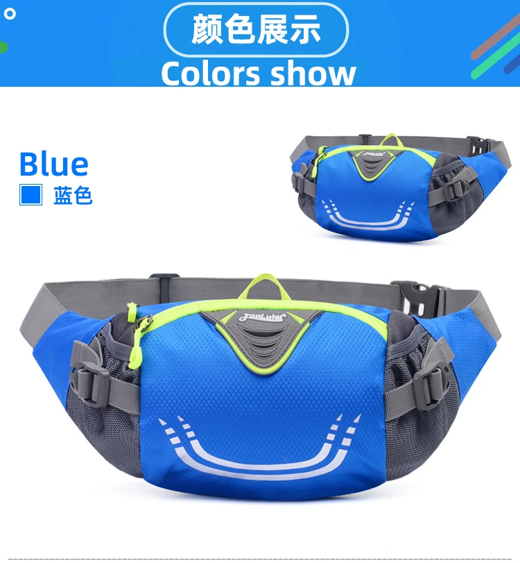 Bike Riding Cycling Running Fishing Hiking Waist Bag Fanny Pack Outdoor Belt Kettle Pouch Gym Sport Fitness Water Bottle Pocket