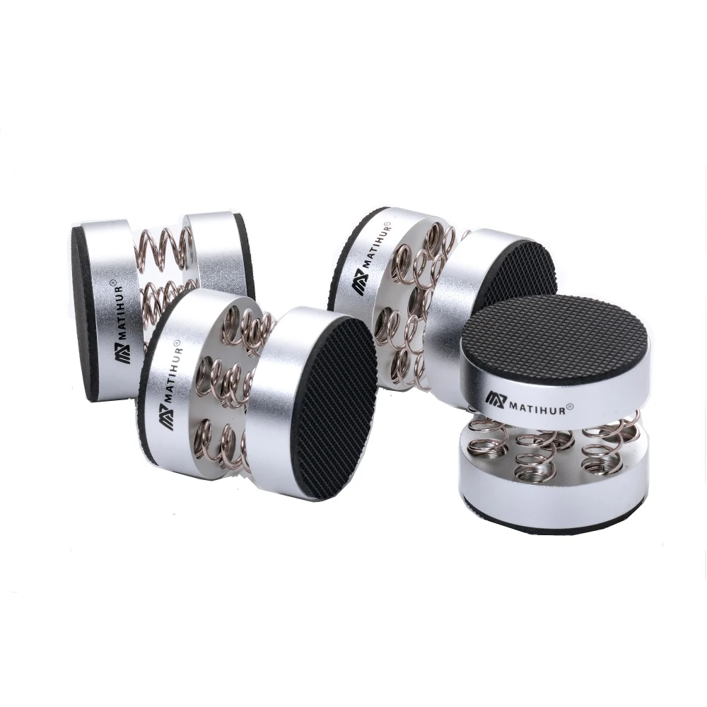 Audiophile Shock Spikes Spring Damping Pad HIFI Stand Feet Speaker Spike Audio CD Amplifier Foot Pad Single Products Weight 102g