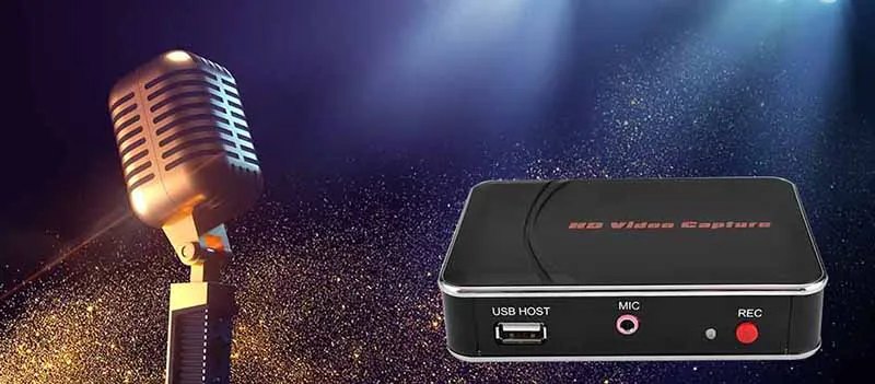 EZCAP 280HE HDMI Game Capture Card Video Record Box 1080P 30fps Game Recorder for Xbox PS3 PS4 MIC Input ,to USB Disk,no Need PC