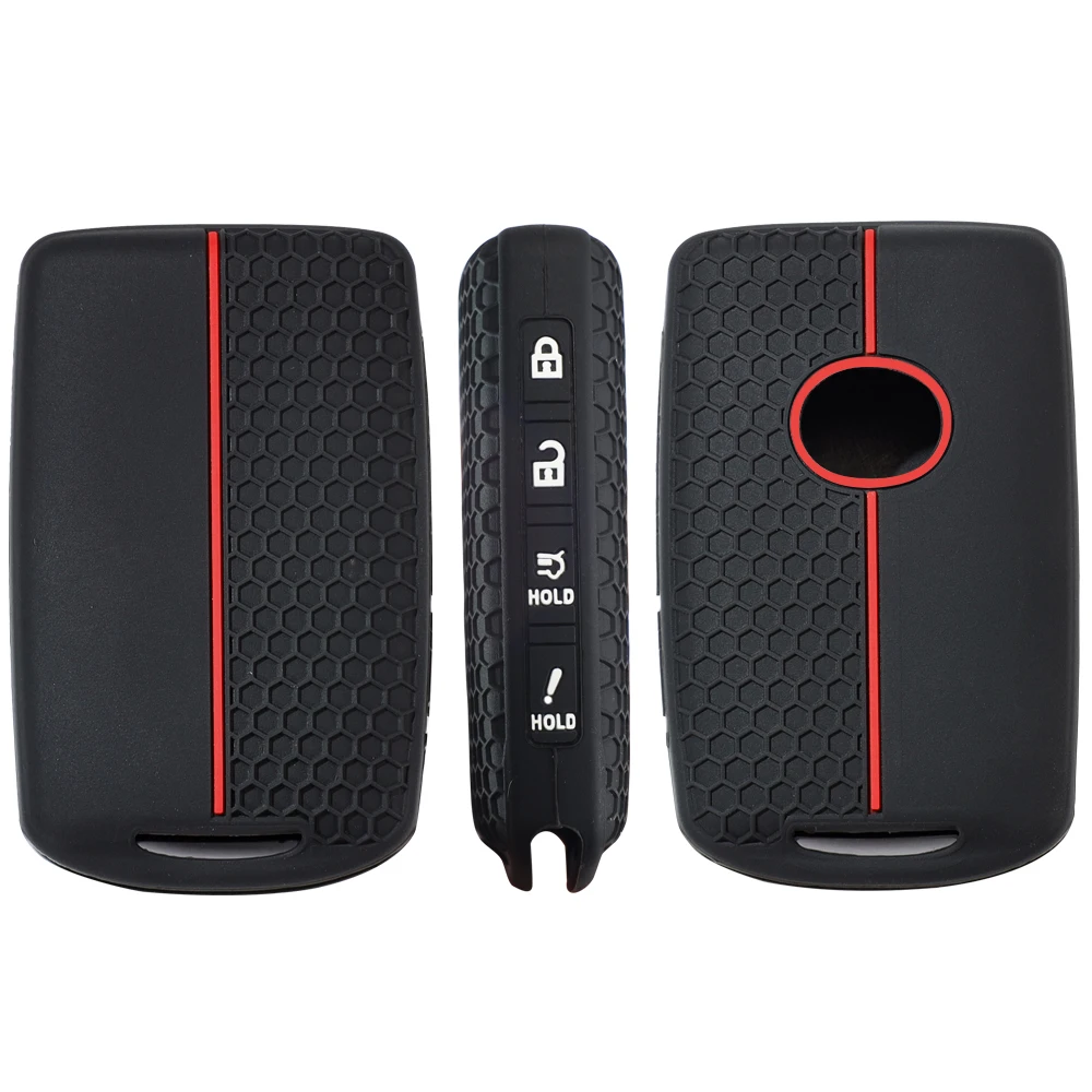 Fits for Mazda Silicone Rubber Key Fob Cover, Key Case for 2025 Mazda 3 6 Cx-5 Cx-50 Cx-30 Cx-9 Smart Key Replacement Protector