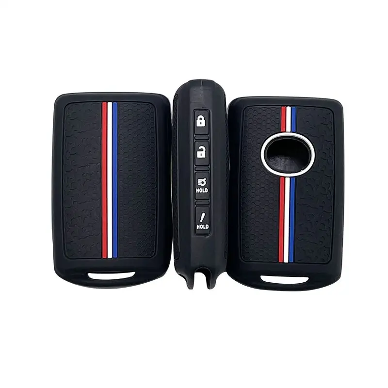 Fits for Mazda Silicone Rubber Key Fob Cover, Key Case for 2025 Mazda 3 6 Cx-5 Cx-50 Cx-30 Cx-9 Smart Key Replacement Protector