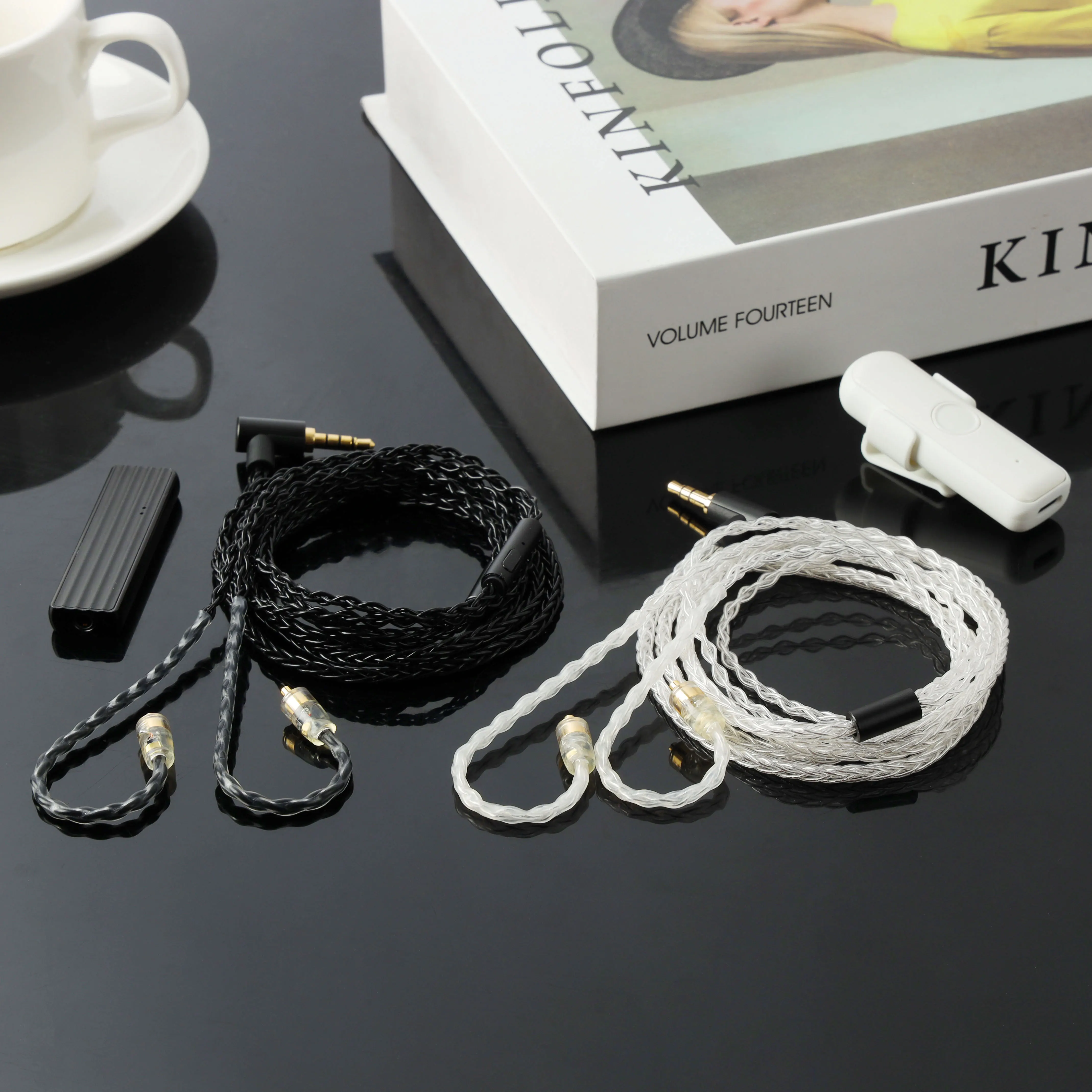 JCALLY JC08S 8 Shares QDC 2Pin 0.78mm MMCX Earphone Upgrade Cable with Mic for KZ EDX Pro ZSN PRO X ZST PRO X ZSX PRX Castor ZSN