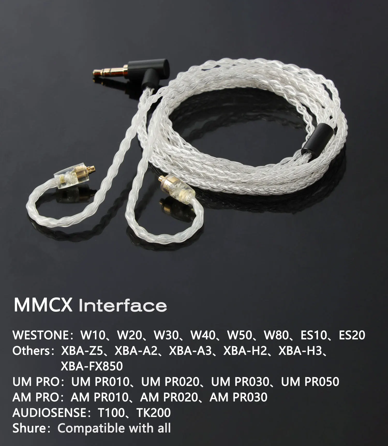 JCALLY JC08S 8 Shares QDC 2Pin 0.78mm MMCX Earphone Upgrade Cable with Mic for KZ EDX Pro ZSN PRO X ZST PRO X ZSX PRX Castor ZSN