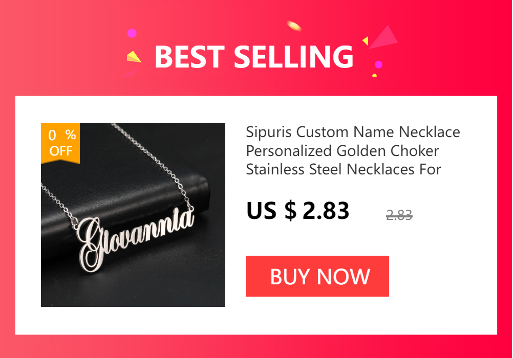 Sipuris Custom Multiple Names Necklace Family Nameplated Golden Choker Stainless Steel Necklace Jewelry Chain Pendant Gifts