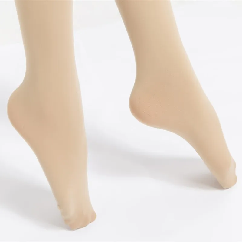 130 KG New Plus Size Sexy Women Tights Warm Winter Fleece Pantyhose 120D High Waist Female Stretchy Opaque Footed Tights
