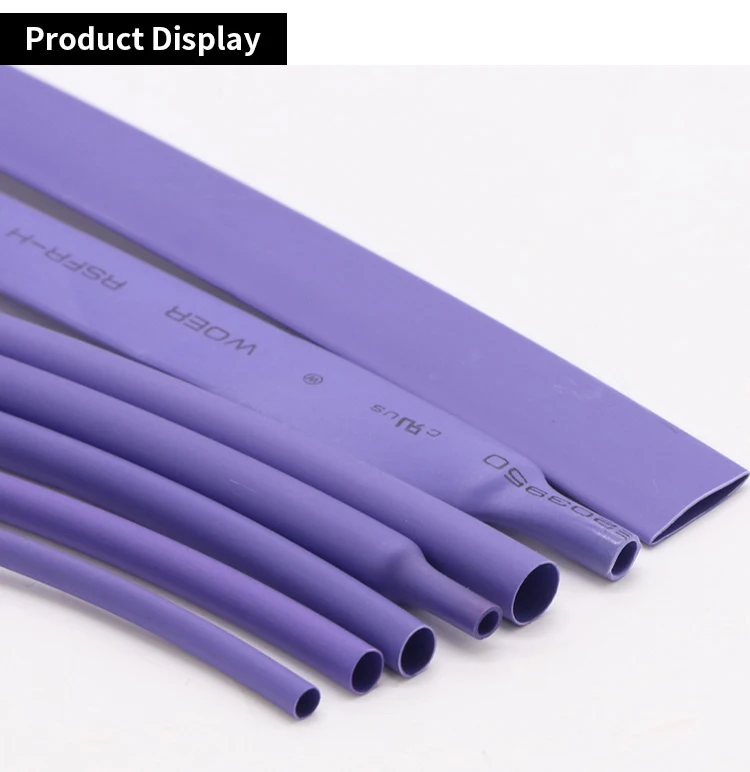 1~10m Heat Shrink Tube 2:1 Purple Dia 1 2 3 4 5 6 7 8 9 10 12 14 16 20 25 30 40 50 mm Polyolefin Thermal Cable Sleeve Insulated