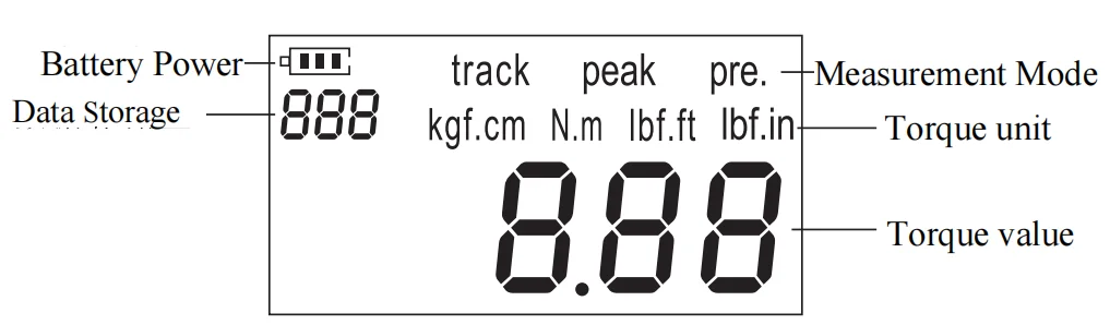 SHAHE Adjustable 1/2'' Digital Torque Gauge For Bicycle Car Repair Digital Torque Adapter Electronic Torque Meter Hand Tools
