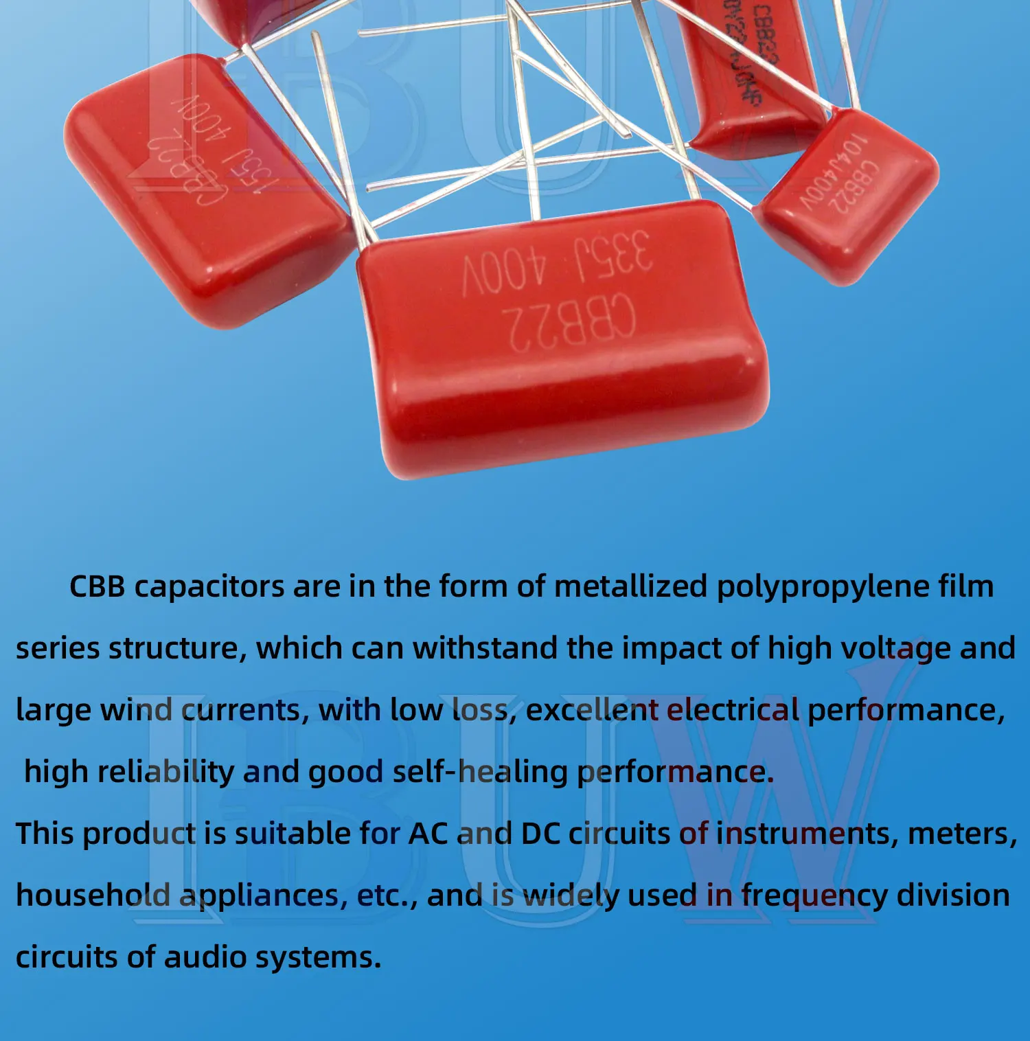 10PCS 63V 100V 250V 400V 630V CBB Polypropylene film capacitor 100PF 220PF 470PF 10NF 1UF 22NF 100NF 220NF 330NF 470NF 680NF