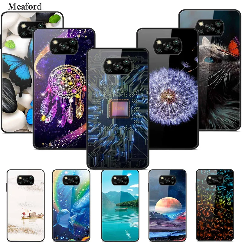 For Poco X3 Pro Case Bumper Silicon TPU Soft Phone Cover For Xiaomi Poco X3 NFC Pro Case Cartoon Funda on Pocophone X3 NFC Coque