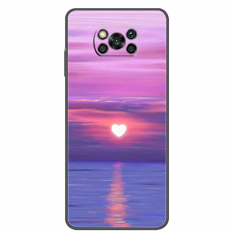 For Poco X3 Pro Case Bumper Silicon TPU Soft Phone Cover For Xiaomi Poco X3 NFC Pro Case Cartoon Funda on Pocophone X3 NFC Coque