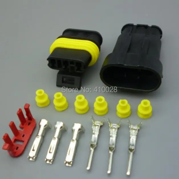 shhworldsea 1P 2P 3P 4P 5P 6P 18AGW 14CM Waterproof Electrical Auto Connector Male Female Plug with Wire Cable harness for Car