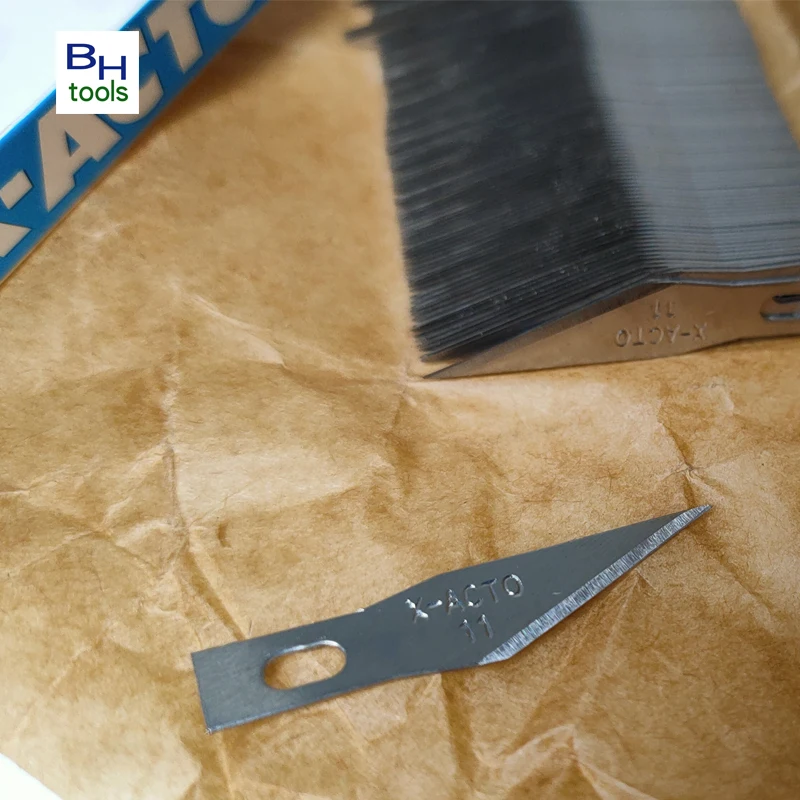 100pcs/Box No.11 Replacement Precision Craft Knife Hobby Blades #11  Precision PCB Cutting Carving Knife