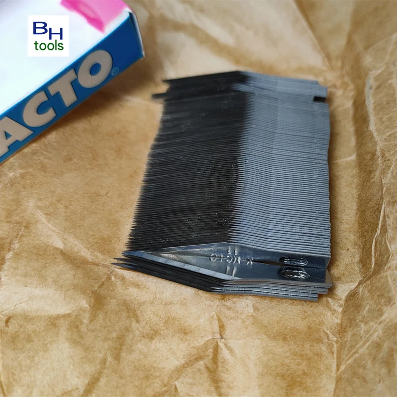 100pcs/Box No.11 Replacement Precision Craft Knife Hobby Blades #11  Precision PCB Cutting Carving Knife