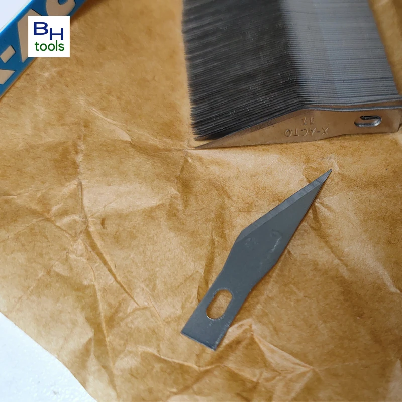100pcs/Box No.11 Replacement Precision Craft Knife Hobby Blades #11  Precision PCB Cutting Carving Knife