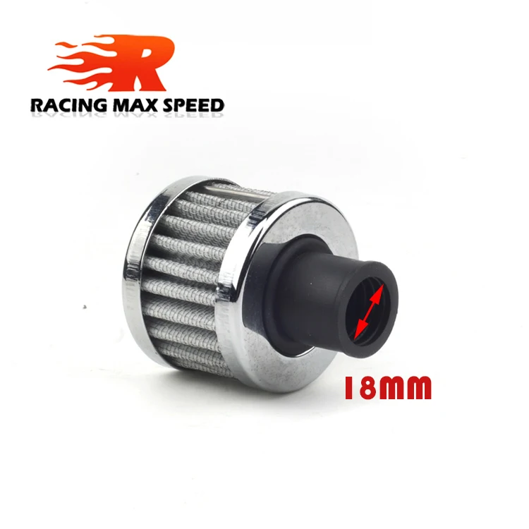 18mm Car Air Filter for Motorcycle Cold Air Intake High Flow Crankcase Vent Cover Mini Breather Filters Universal
