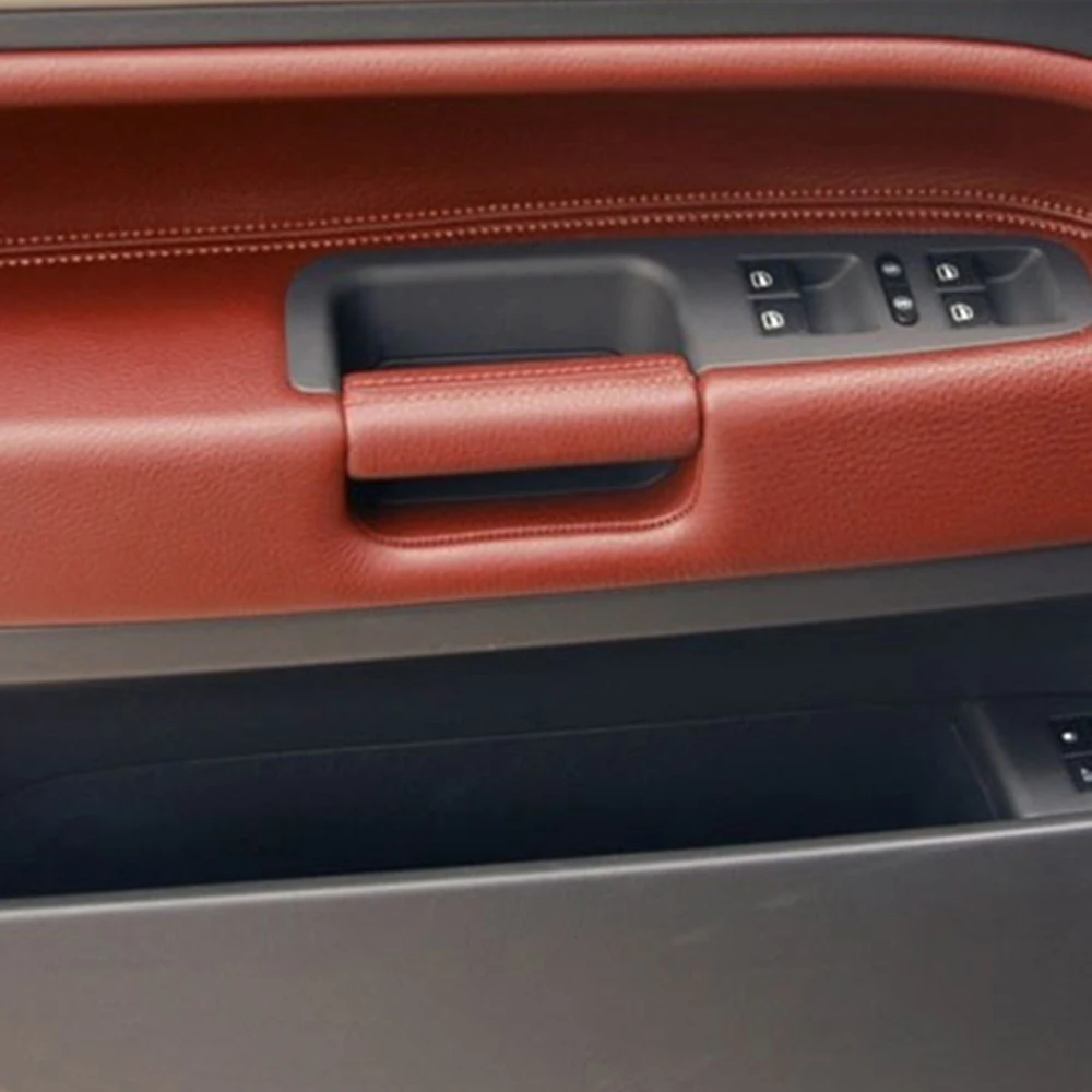 Car Interior Door Left Right Driver Leather Pull Handle For VW Volkswagen Touareg 2003 2004 2005 2006 2007 2008 2009 2010