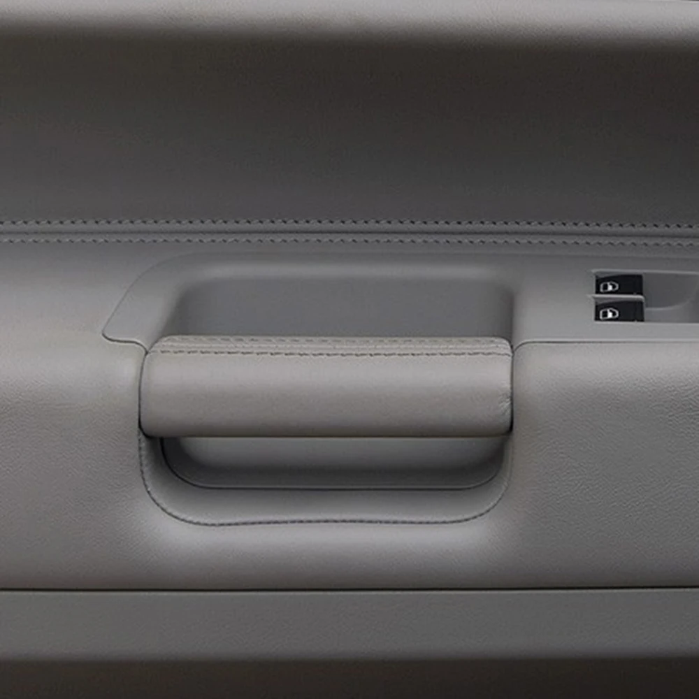 Car Interior Door Left Right Driver Leather Pull Handle For VW Volkswagen Touareg 2003 2004 2005 2006 2007 2008 2009 2010