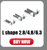 100Pcs U Shape Copper Ring Terminals Non-Insulated Car And Motorcycle Cable Wire Butt Splice Crimp Connectors DJ454A/B/C 453 452