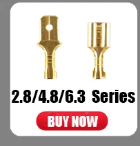100Pcs U Shape Copper Ring Terminals Non-Insulated Car And Motorcycle Cable Wire Butt Splice Crimp Connectors DJ454A/B/C 453 452