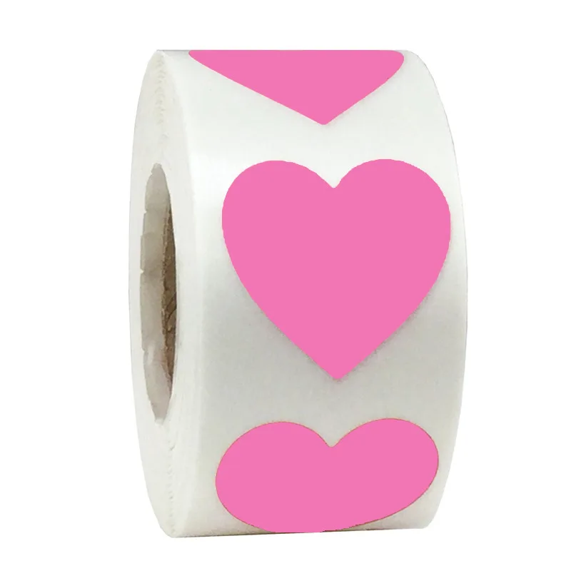 Heart shape of Red Stickers seal labels 50 Labels stickers scrapbooking for Package and wedding decoration stationery sticker