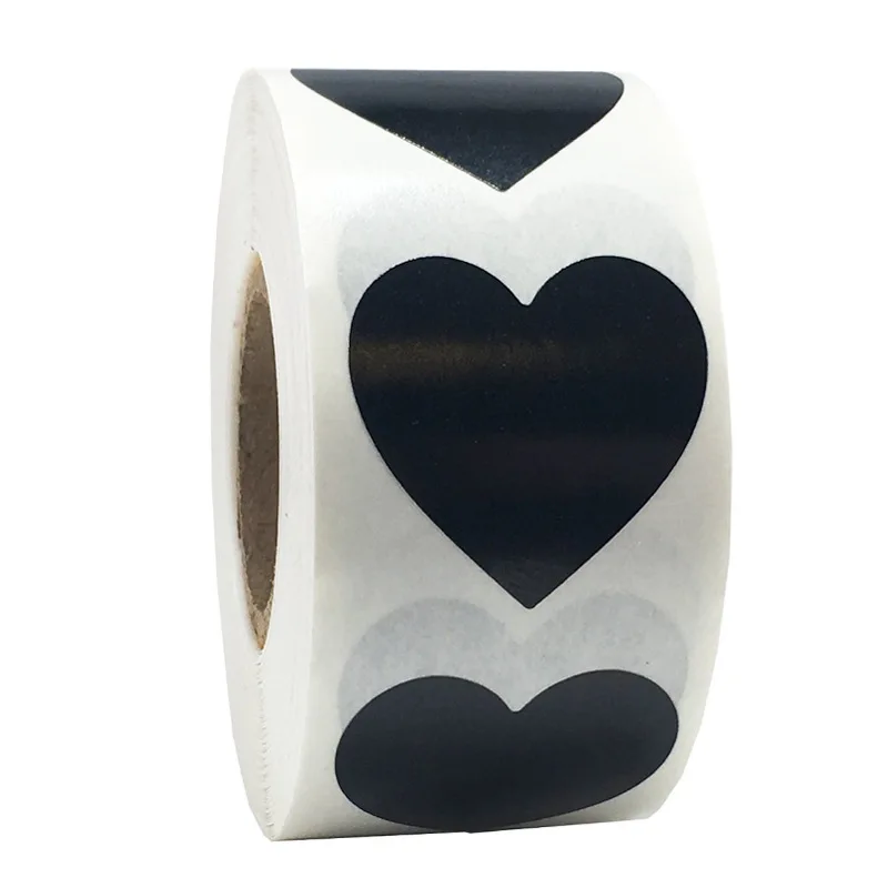 Heart shape of Red Stickers seal labels 50 Labels stickers scrapbooking for Package and wedding decoration stationery sticker
