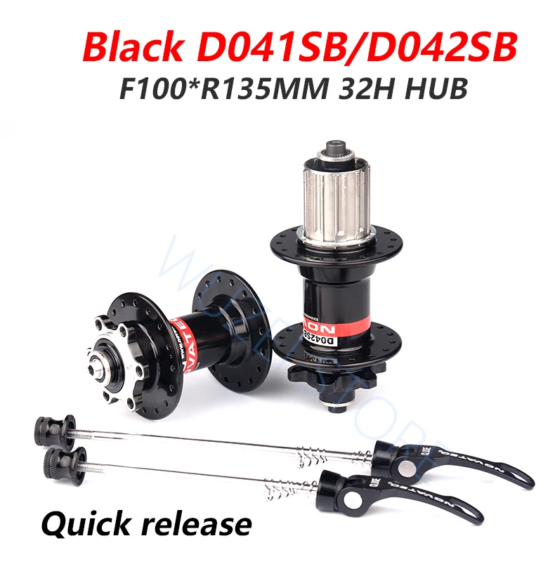 Novatec D041SB D042SB Hub MTB Bicycle Disc Card Brake Hub 28/32/36 Holes Red Black 8/9/10/11 speed Mountain bearing Hubs