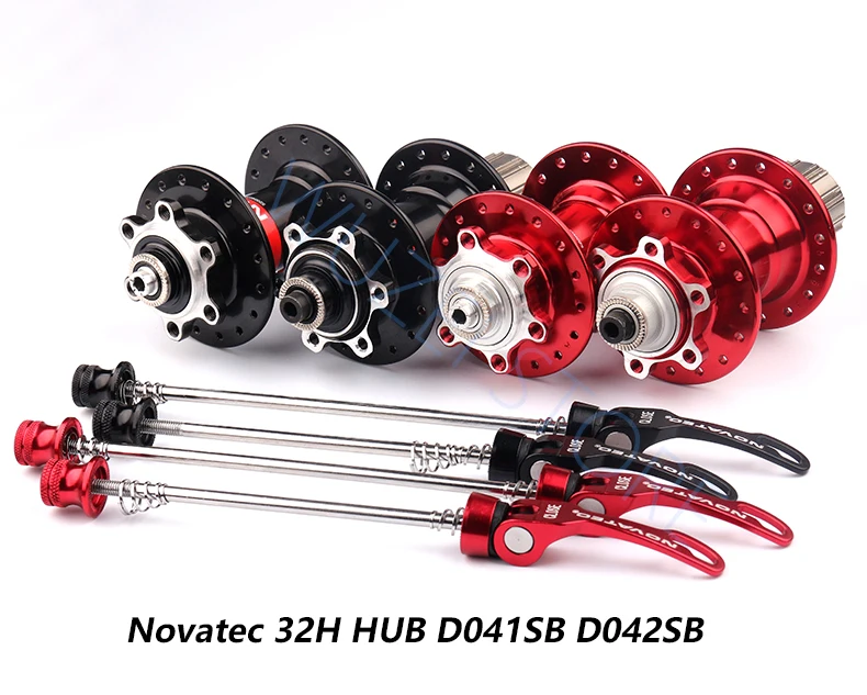 Novatec D041SB D042SB Hub MTB Bicycle Disc Card Brake Hub 28/32/36 Holes Red Black 8/9/10/11 speed Mountain bearing Hubs