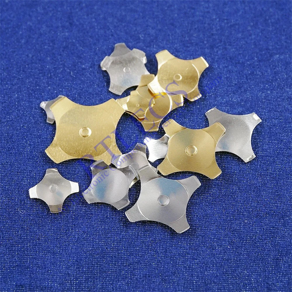100 1000Pcs Cross Shape Metal Dome Snap Reset Switch 5 6 7 8.4 10 12 14 16 20mm Gold Micro Membrane  SPST Momentary Tactile Push