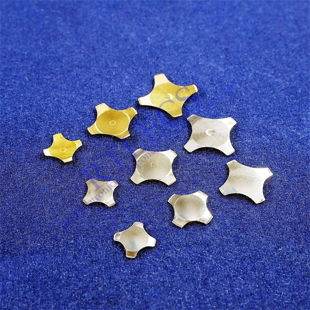 100 1000Pcs Cross Shape Metal Dome Snap Reset Switch 5 6 7 8.4 10 12 14 16 20mm Gold Micro Membrane  SPST Momentary Tactile Push