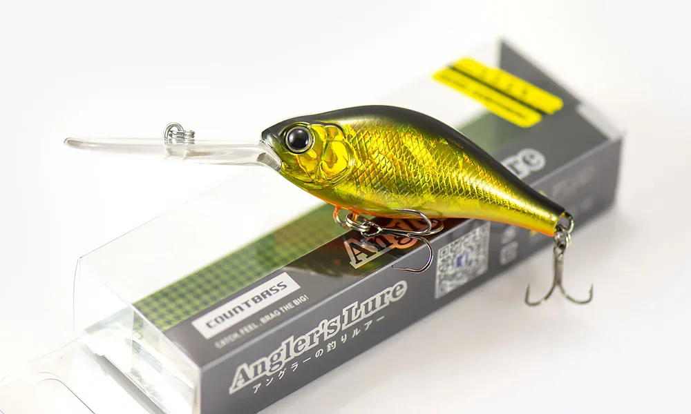 COUNTBASS Crankbait 65mm 14.5g Deep Diver Floating Hardbaits Fishingg Lures Diving Depth 4m Crank Wobblers Angler's Lure