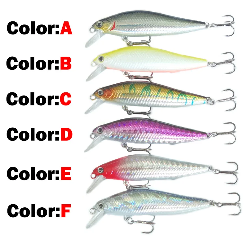 OUTKIT 1pcs Fishing Lure Minnow 7g10g Sinking Artificial Bait 3D Eyes Plastic Wobblers Tackle Pesca Far-casting Magnet System