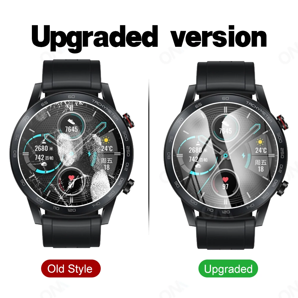 [5PCS] Tempered Glass for Huawei Honor Watch Magic 2 46mm Screen Protector - Ultra HD Clear Glass Protective Film Accessories