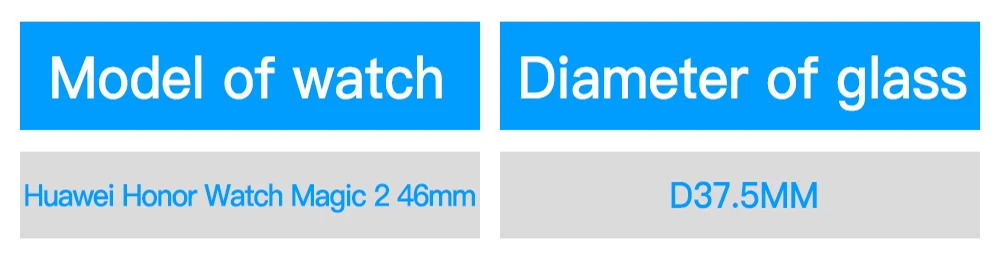 [5PCS] Tempered Glass for Huawei Honor Watch Magic 2 46mm Screen Protector - Ultra HD Clear Glass Protective Film Accessories