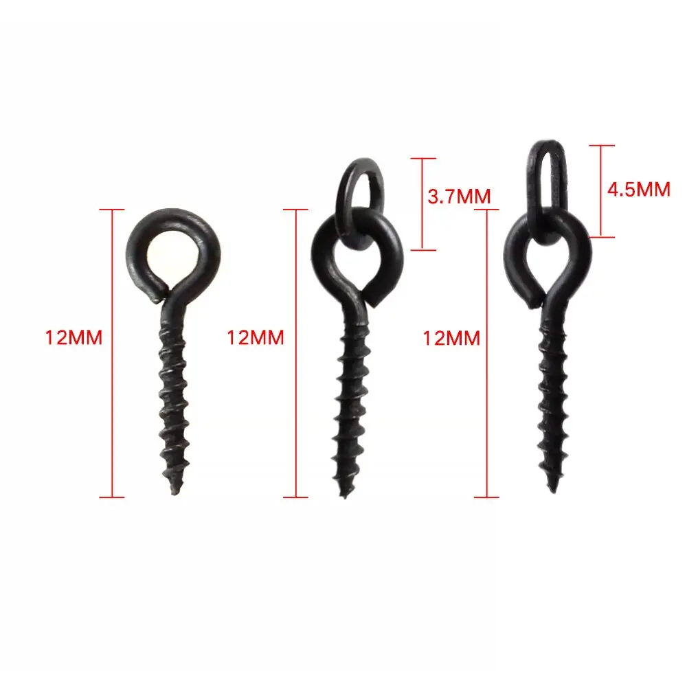 20 piece Carp Fishing Boilie Screw with Solid Ring Bait Tool Chod Rigs Fishing Tackle AS001