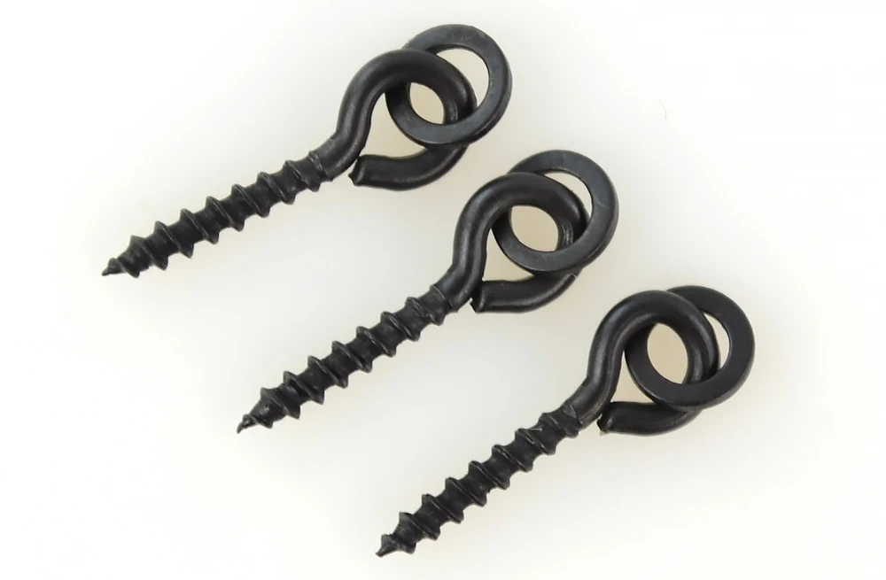 20 piece Carp Fishing Boilie Screw with Solid Ring Bait Tool Chod Rigs Fishing Tackle AS001