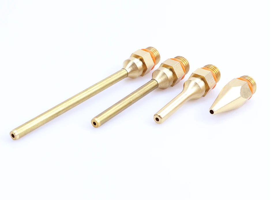 2Pcs/lot Large and Small Diameter Hot Melt Glue Gun Nozzle 2.0x70mm 3.0x50mm 2.0x50mm Pure Copper Long Short Glue Gun Nozzle