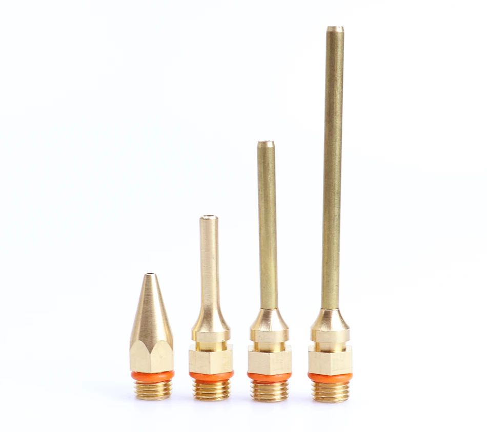 2Pcs/lot Large and Small Diameter Hot Melt Glue Gun Nozzle 2.0x70mm 3.0x50mm 2.0x50mm Pure Copper Long Short Glue Gun Nozzle