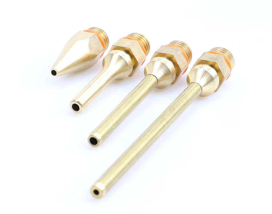 2Pcs/lot Large and Small Diameter Hot Melt Glue Gun Nozzle 2.0x70mm 3.0x50mm 2.0x50mm Pure Copper Long Short Glue Gun Nozzle