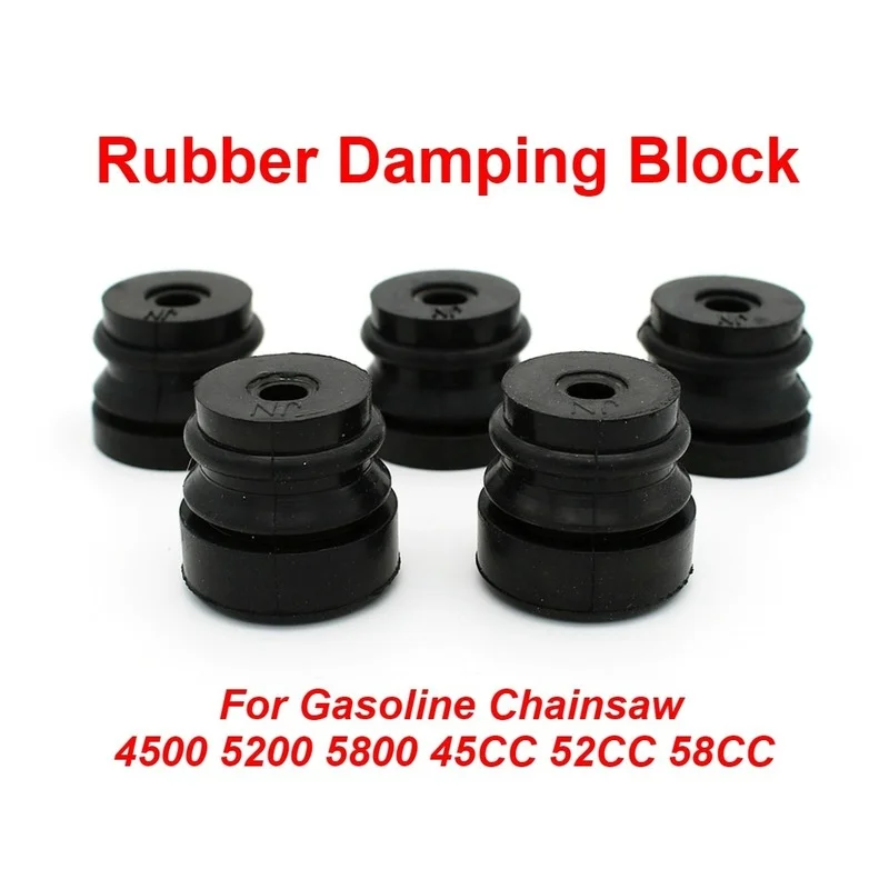 Replacement Rubber Damping Block for Chainsaw 45CC 52CC 58CC