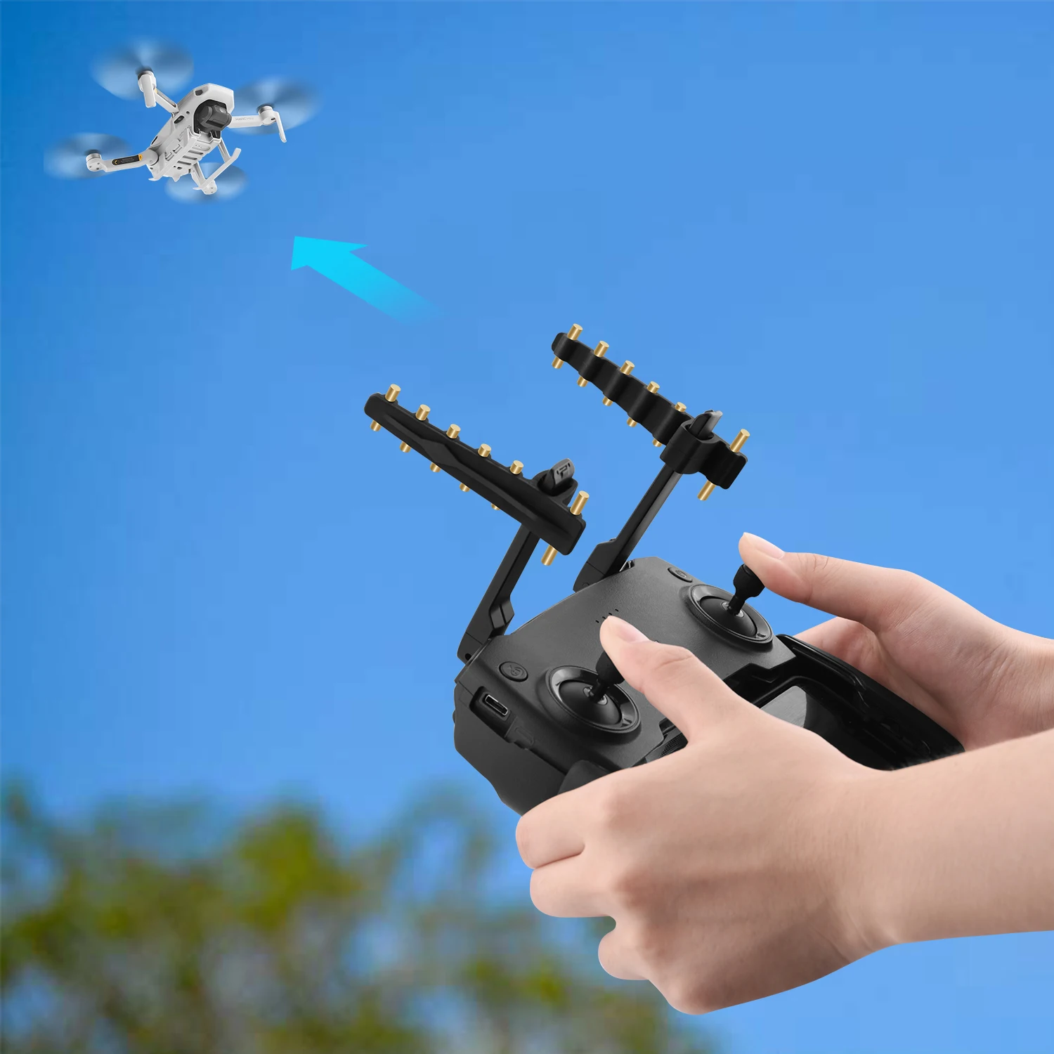 Yagi Antenna Amplifier Signal Booster for DJI Mavic Mini SE Air Spark 2 Pro Zoom FIMI X8 SE Remote Controller Range Extender