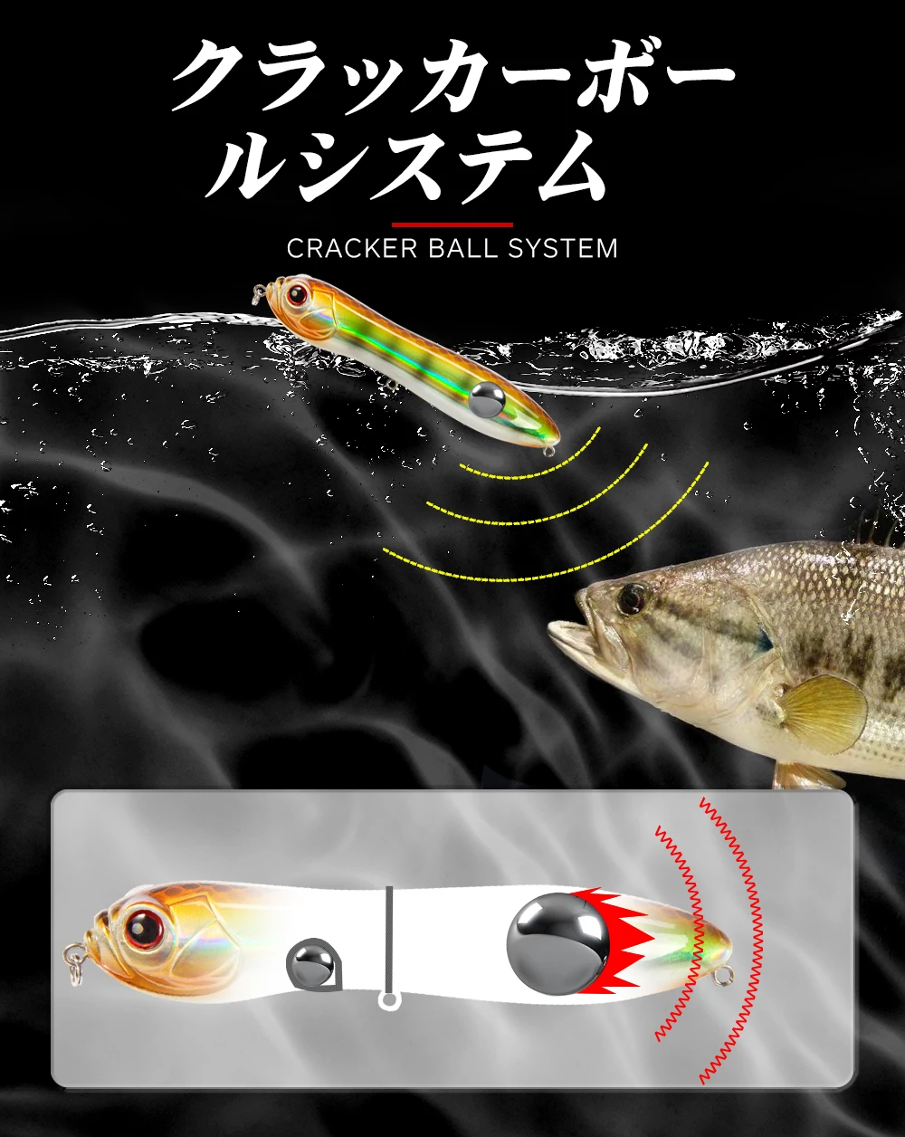 Hunthouse Pencil Fishing Lure Surface Darter Bait 11/13cm Top Quality Pencil Fish Bass Pike Lure Crazy Snake Head Holographic