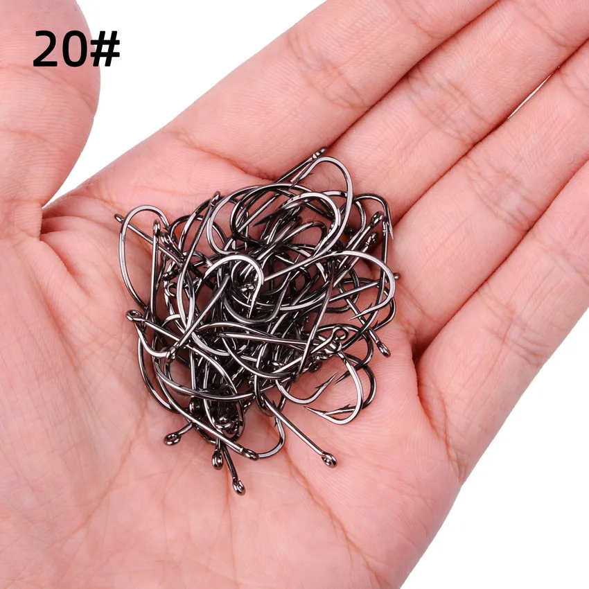10PcS/Box Sea Big Hooks 18#-30# High Carbon Steel Fishing Hooks Fly Jig Hook Carp Fishing Hook Saltwater Jig Lure Sea Fishhook